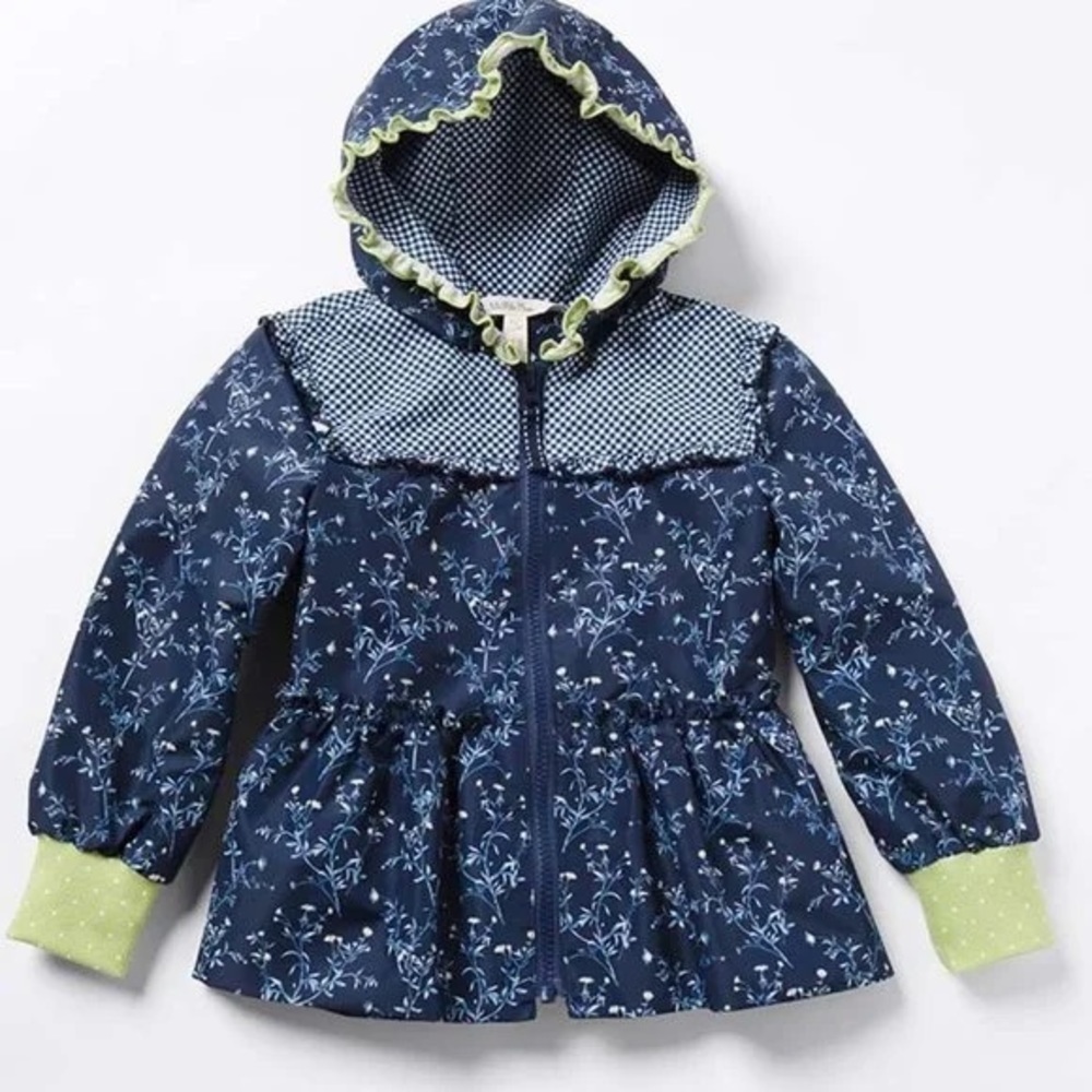 Matilda Jane Wildflower Bouquet Blue Floral Jacket 8 NWT
